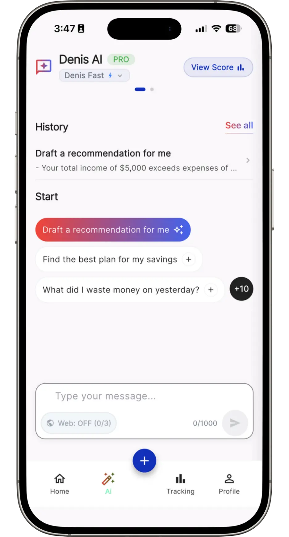 Expense tracker app