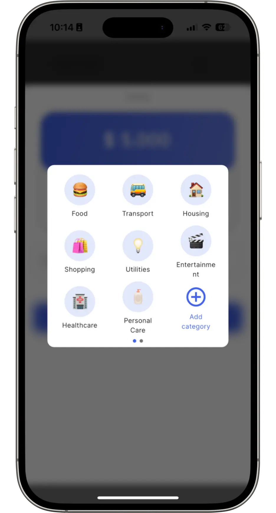 AI Expense tracker app